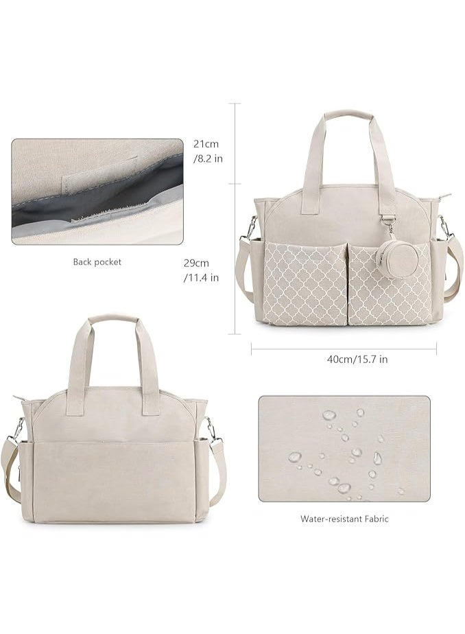 يوڠام حقيبة حفاضات بتصميم توت مع علبة لهاية ومحطة تغيير مطوّرة، متعددة الاستخدامات يمكن حملها كحقيبة كتف أو حقيبة سفر نهاية الأسبوع، حقيبة أطفال متكاملة - Image 4