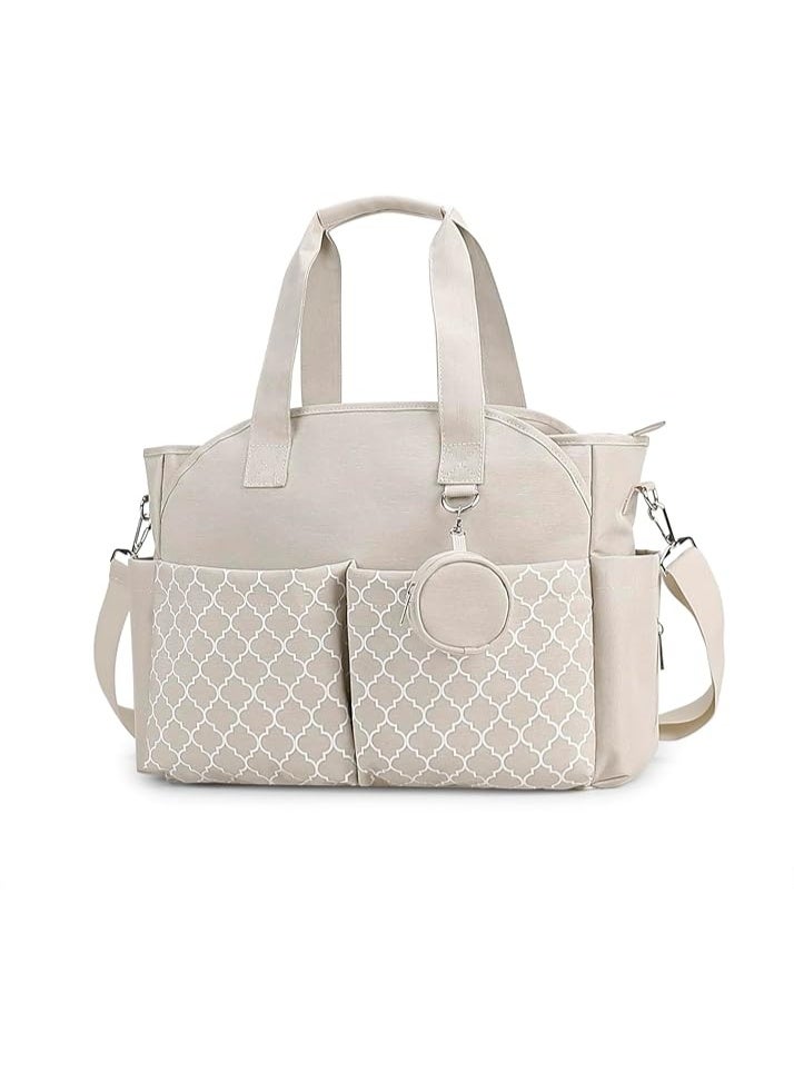 يوڠام حقيبة حفاضات بتصميم توت مع علبة لهاية ومحطة تغيير مطوّرة، متعددة الاستخدامات يمكن حملها كحقيبة كتف أو حقيبة سفر نهاية الأسبوع، حقيبة أطفال متكاملة - Image 1