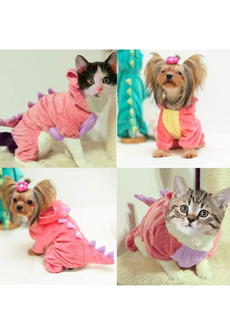 SYOSI Dog Cat Dinosaur Costumes Pet Costume Pet Cosplay Dress Funny Dinosaur Costume Pet Dinosaur Hoodie for Small Dogs  - Image 3