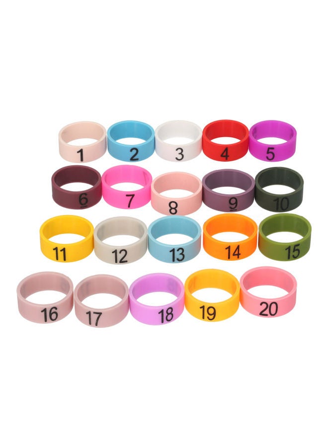 NIBEMINENT 20-Piece Microphone Soft Silicone Ring - Image 1