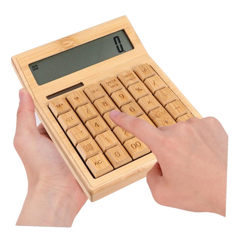 Solar Powered 29 Key Calculator with Solar Panel Portable for Office School - Image 2