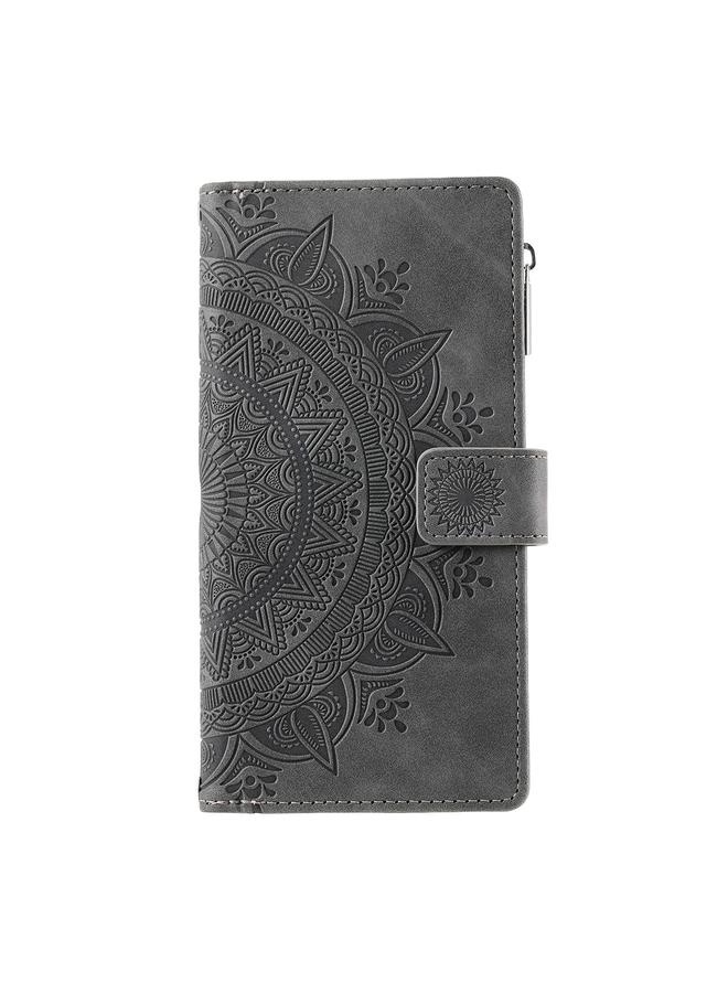 S-TOP Case For Samsung Galaxy A06 5G Multi-Card Totem Zipper Leather Phone Case - Image 2