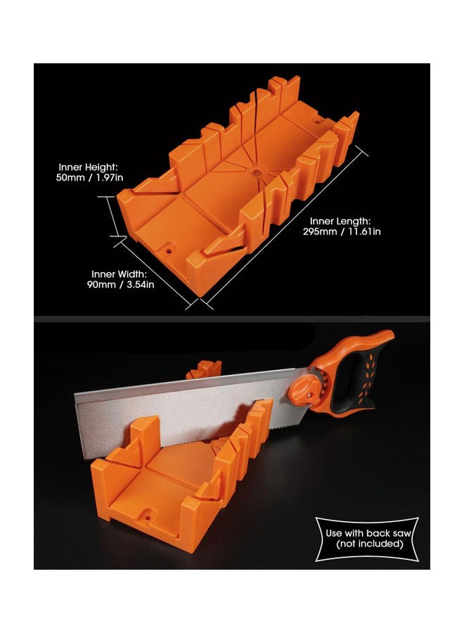 NIBEMINENT Wood Working Mitre Box Orange - Image 4