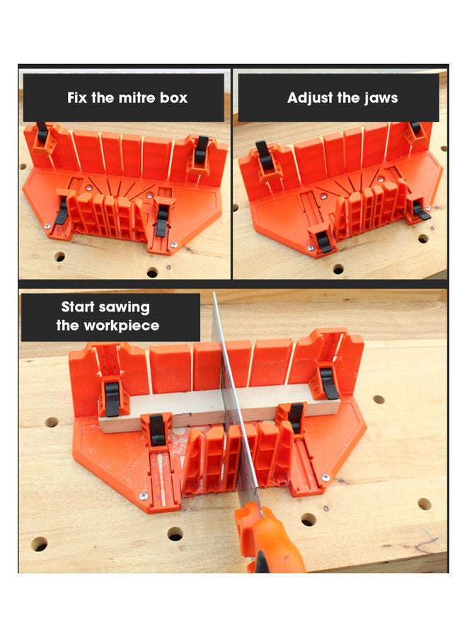 NIBEMINENT Wood Working Mitre Box Orange - Image 2