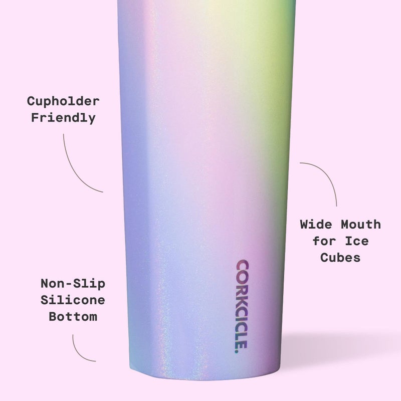 Corkcicle Sport Canteen - Keeps Drinks Cold 25 Hours - Stainless Steel Water Bottle - Triple-Insulated - Spill-Proof - Summer Drinkware Gift - Keeps Drinks Ice Cold - 20 oz - Rainbow Unicorn - Image 4