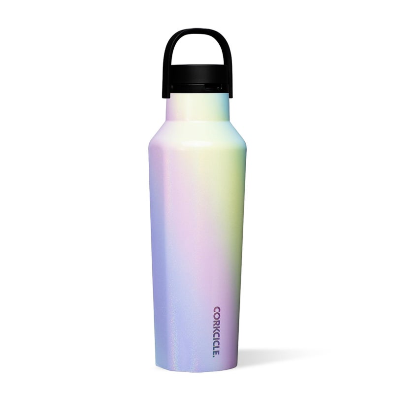 Corkcicle Sport Canteen - Keeps Drinks Cold 25 Hours - Stainless Steel Water Bottle - Triple-Insulated - Spill-Proof - Summer Drinkware Gift - Keeps Drinks Ice Cold - 20 oz - Rainbow Unicorn - Image 1