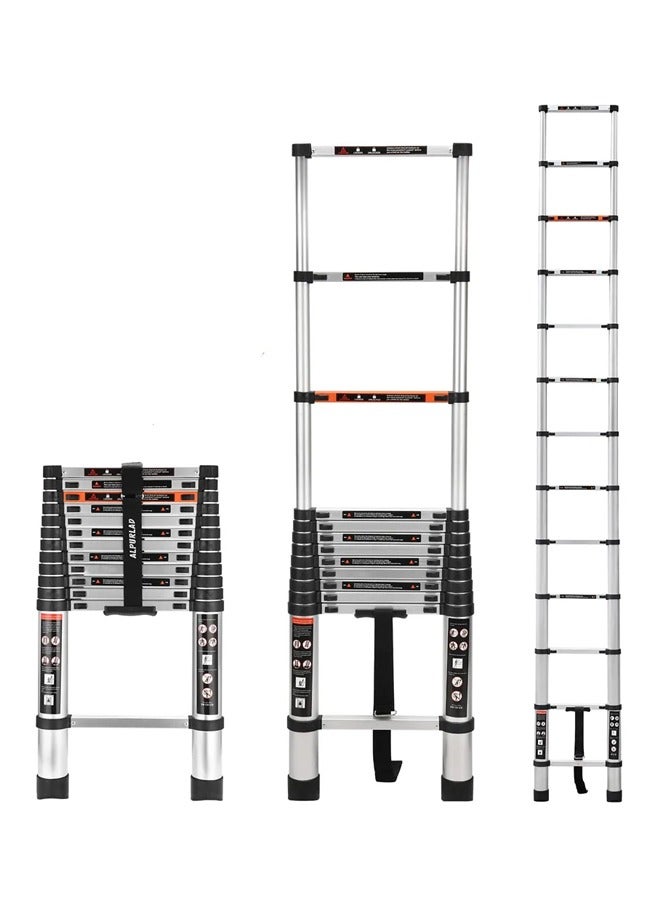 Imported telescopic aluminum ladder with adjustable parts Length 3.2 meters Single /YT-ATS320