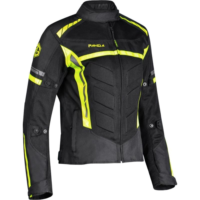 PANDA CYCLE GEAR Women's Motorcycle Jacket CE Armor for Enduro and Dual sport All Season Waterproof Touring Biker Jacket for Women|Green-4XL - Image 2