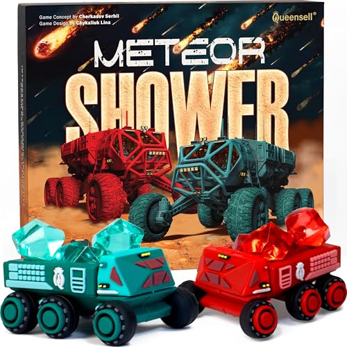 Queensell Meteor Shower Board Game for Adults and Kids Fast Strategy Game 2 Player Tabletop Game Educational Toys Gift Fun Family Games for Ages 8 and up - Image 1