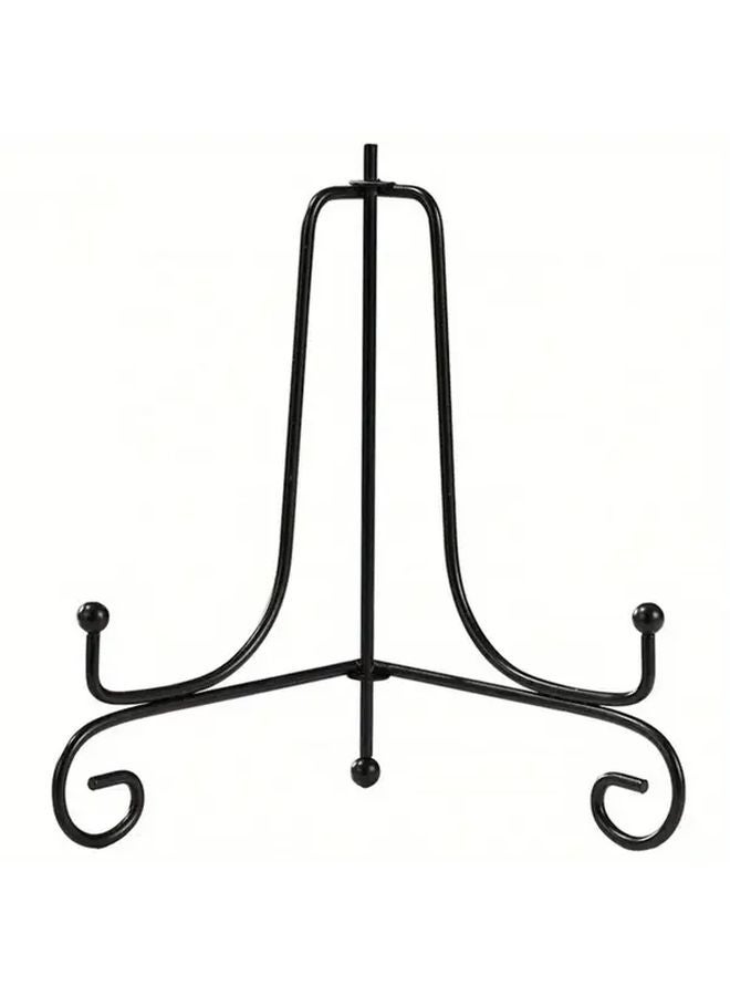 6 Inch Adjustable Iron Display Stand Black Metal Easel For Plates Art Tablets Fish Bowls - Image 4