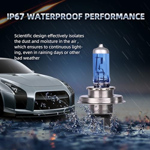 Sinoparcel Sinoaprcel H7 Halogen Headlight High or Low Beam,Fog Light Bulb,200% Brighter 5000K White Replacement for Standard 55W Bulb,Pack of 2 - Image 5