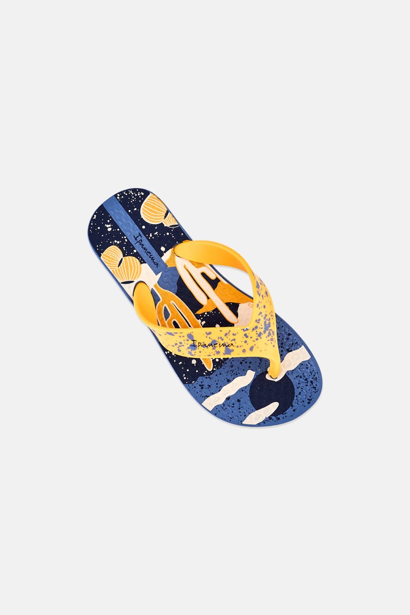 Ipanema Kids Boy Deck Graphic Print Slip On Slippers, Multicolor - Image 4
