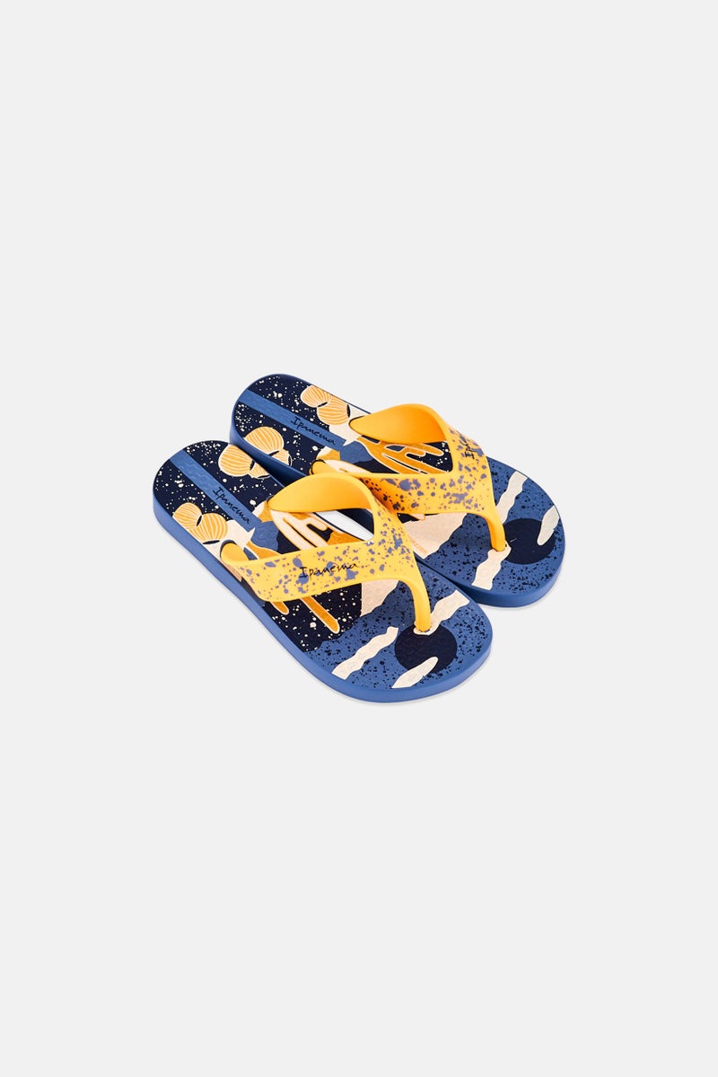 Ipanema Kids Boy Deck Graphic Print Slip On Slippers, Multicolor - Image 2