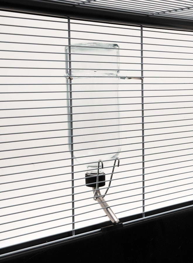 ليكسيت زجاجات مياه ليكسيت المقاومة للمضغ ذات الجوانب المسطحة للأرانب، والنموس، والجرذان، والطيور، والهامستر، وخنازير غينيا، والشنشيلات، والجرذان، وغيرها من الحيوانات الصغيرة (26 أونصة شديدة التحمل) - Image 5