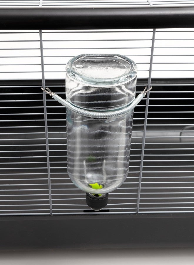 ليكسيت زجاجات مياه ليكسيت المقاومة للمضغ ذات الجوانب المسطحة للأرانب، والنموس، والجرذان، والطيور، والهامستر، وخنازير غينيا، والشنشيلات، والجرذان، وغيرها من الحيوانات الصغيرة (26 أونصة شديدة التحمل) - Image 3