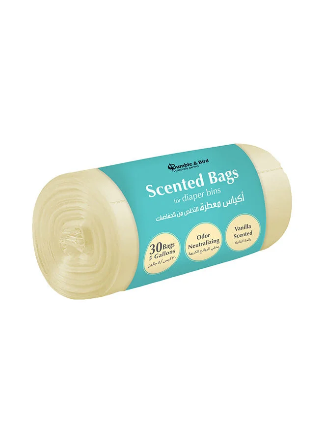 Bumble & Bird Large Disposable Scented Bag Pack Of 30 3 Scents Oxo Biodegradable Material Strong Bags 5 Gallons
