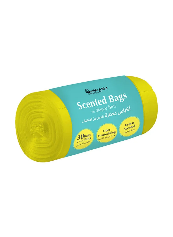 Bumble & Bird Large Disposable Scented Bag Pack Of 30 3 Scents Oxo Biodegradable Material Strong Bags 5 Gallons