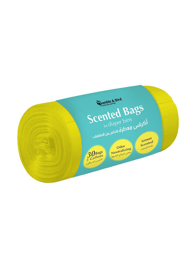 Bumble & Bird Large Disposable Scented Bag Pack Of 30 3 Scents Oxo Biodegradable Material Strong Bags 5 Gallons - Image 2