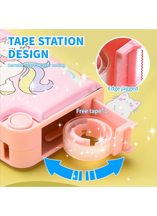 Generic - Kawaii Children's Stationery Case, Waterproof Pencil Box, Large Capacity Pencil Bag With Stationery Set, Waterproof Safe Material For Primary School Middle School/24x10x6cm - Image 1