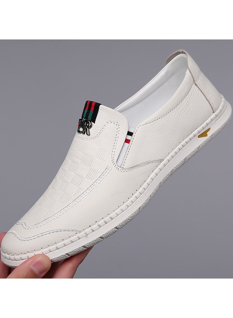 Shougu Versatile Retro Casual Leather Shoes - Image 1