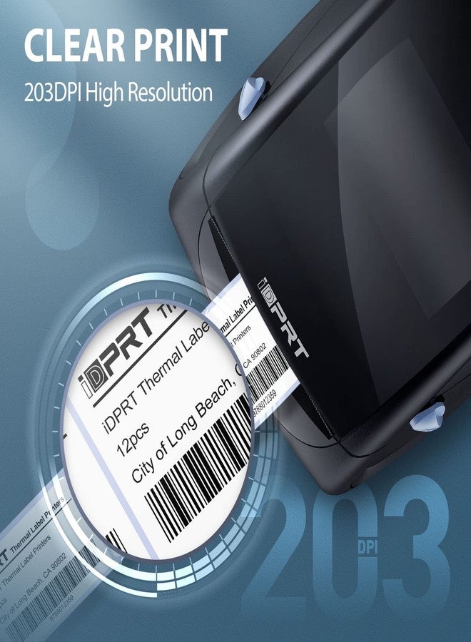 iDPRT Thermal Label Printer SP310 - Label Maker with Auto Label Detection, Support 1"-3.35" Print Width, Windows&Mac, Suitable for Barcode, Address, Filling and Storing for Home, Office&Small Business - Image 4