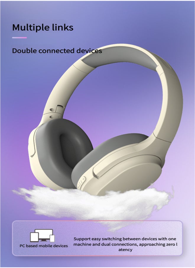 beteno - Bluetooth 5.4 Headphones Over-Ear Lightweight Wireless Headphones Hi-Fi Stereo Foldable for Games, Running, Travel - Image 1