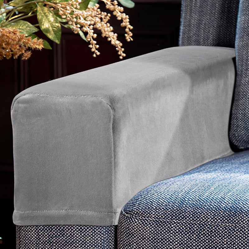2 Pcs Universal Sofa Armrest Covers Elastic Armrest Protectors Couch Arm rest - Image 4