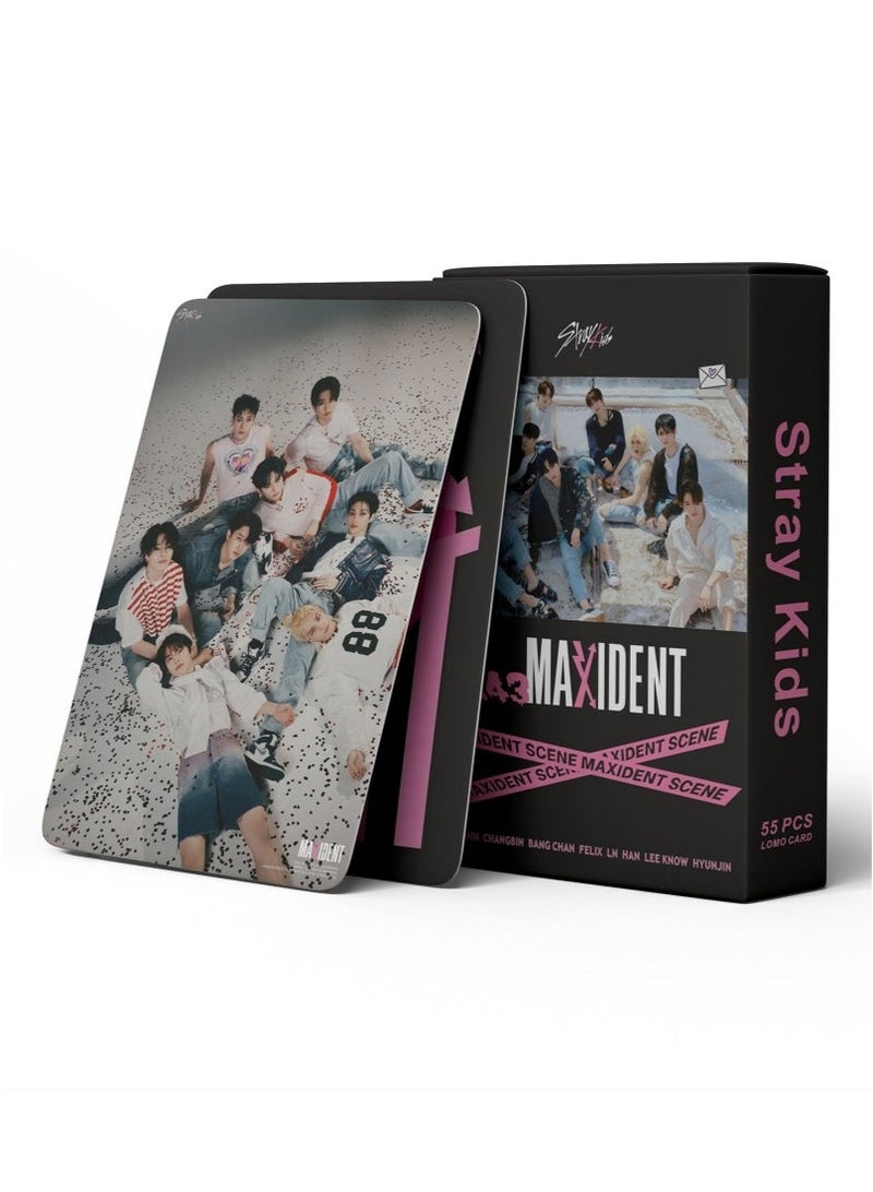 Generic 55Pcs Stray Kids Maxident Lomo Cards  - Image 3
