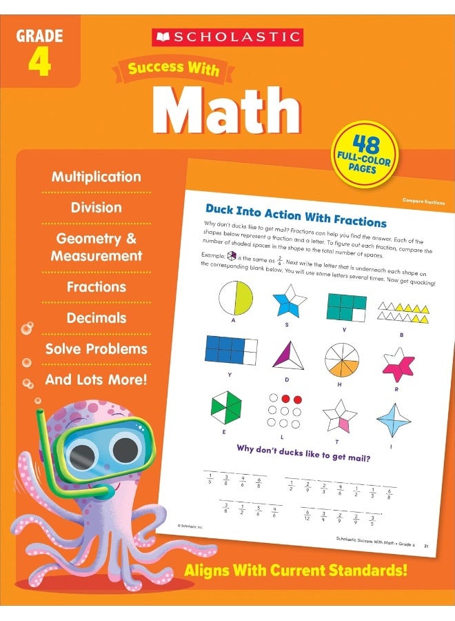 Scholastic Success with Math Grade 4 Workbook - Image 1