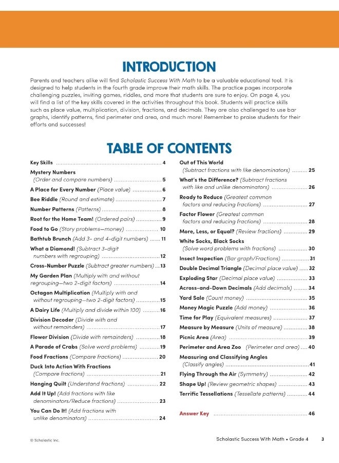 Scholastic Success with Math Grade 4 Workbook - Image 2