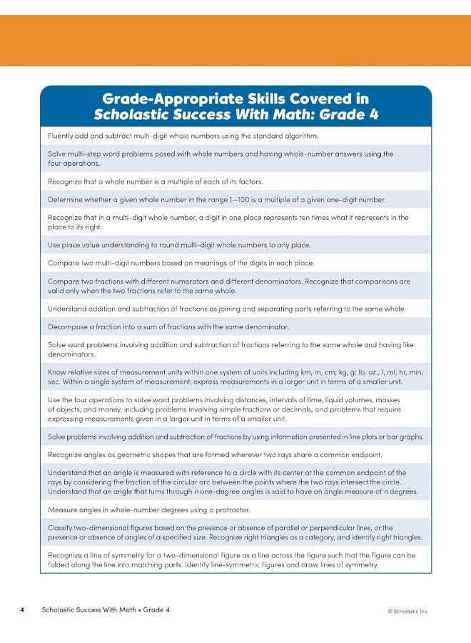 Scholastic Success with Math Grade 4 Workbook - Image 3
