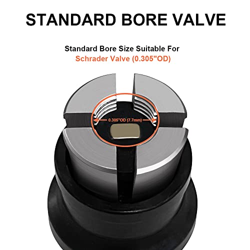 Jinkey Automatic Tire Deflator With Locking Air Chuck For Schrader Valve Straight Open Flow Air Chuck Quick Connect Tire Pressure Equalizer Offroad Accessories For Car Truck - Image 2