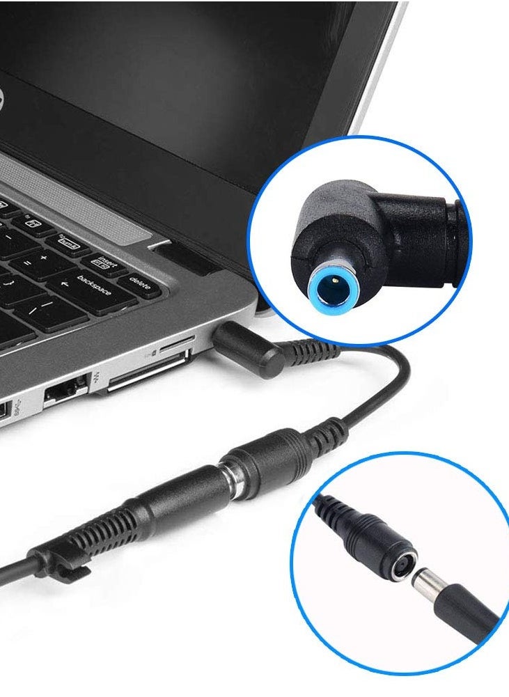 HP Charger Adapter Tip, 7.4x5.0mm to 4.5x3.0mm Tip Connector Converter for HP Stream Spectre Pavilion Envy Elitebook Split Chromebook Power Cord (15cm/2Pack)