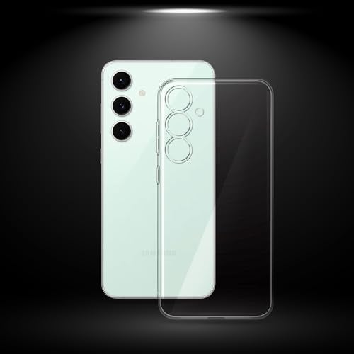 Plus Clear Soft Transparent TPU Back Cover with Camera Protection for Samsung Galaxy S24 FE 5G - Transparent - Image 3