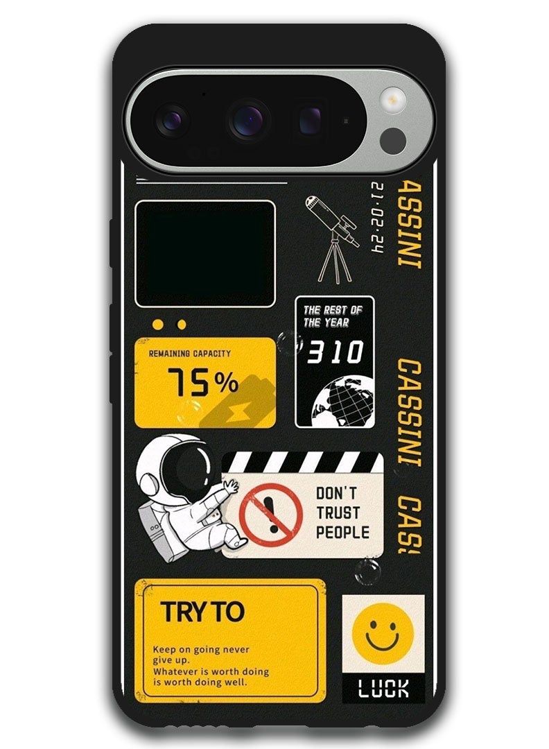 Theodor Protective Case Anti Scratch Shock Proof Bumper Cover For Google Pixel 9 Pro Dont Trust People - Image 1