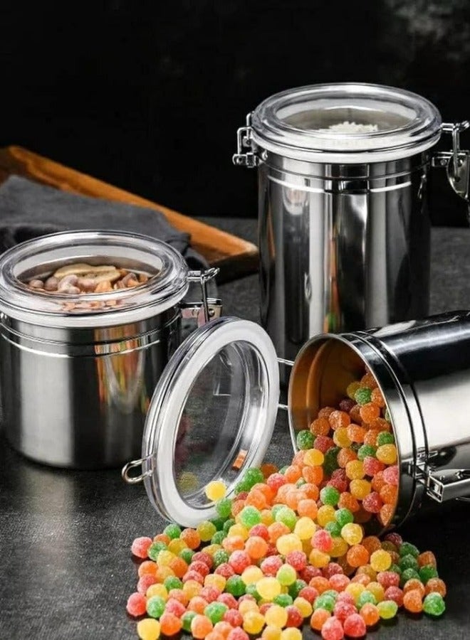4 Pieces Stainless Steel Spice Jars - Image 5