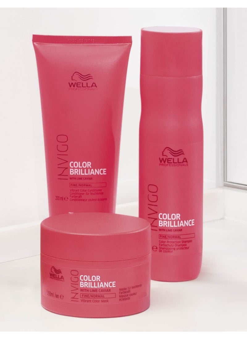 Wella Professionals - Wella Professionals Color Brilliance Hair Mask for Coloured Hair 150ml Colour Protecting Treatment for Fine Normal Treated Hair - Image 1