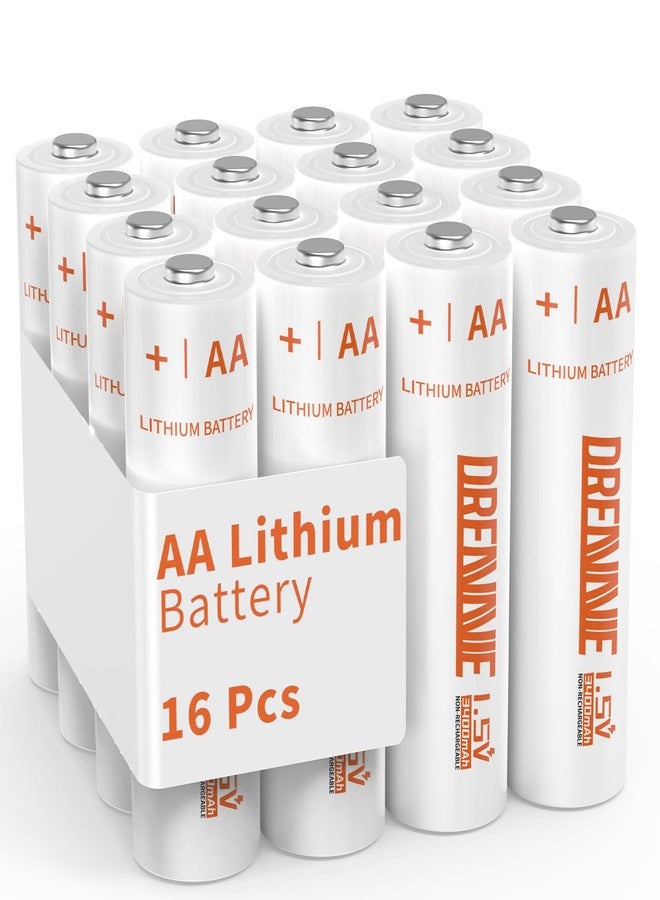 DREAMME Lithium Batteries AA [Non-Rechargeable]- 1.5V Double A Premium Lithium AA Batteries for Blink Outdoor,Flashlight,Toys,Other Daily Gadgets[16 Pack/3400mAh] - Image 1