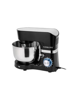 sokany 6.5L 1200W Electric Stand Mixer 10 Speeds Control with Pulse, S/S Bowl, 3 Types Of Tools Beater, Balloon Whisk, Dough Hook, Removable S/S bowl SK-270 Black  - Image 1