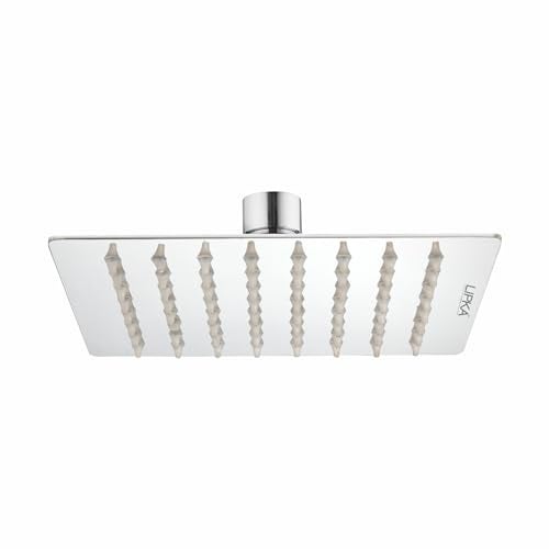 LIPKA Ultra Thin Overhead Shower 4x4 Inches | 304-Grade Stainless Steel Showerhead for Bathroom with Easy-to-clean Silicone Nozzles | WITHOUT ARM & FLANGE - Image 5