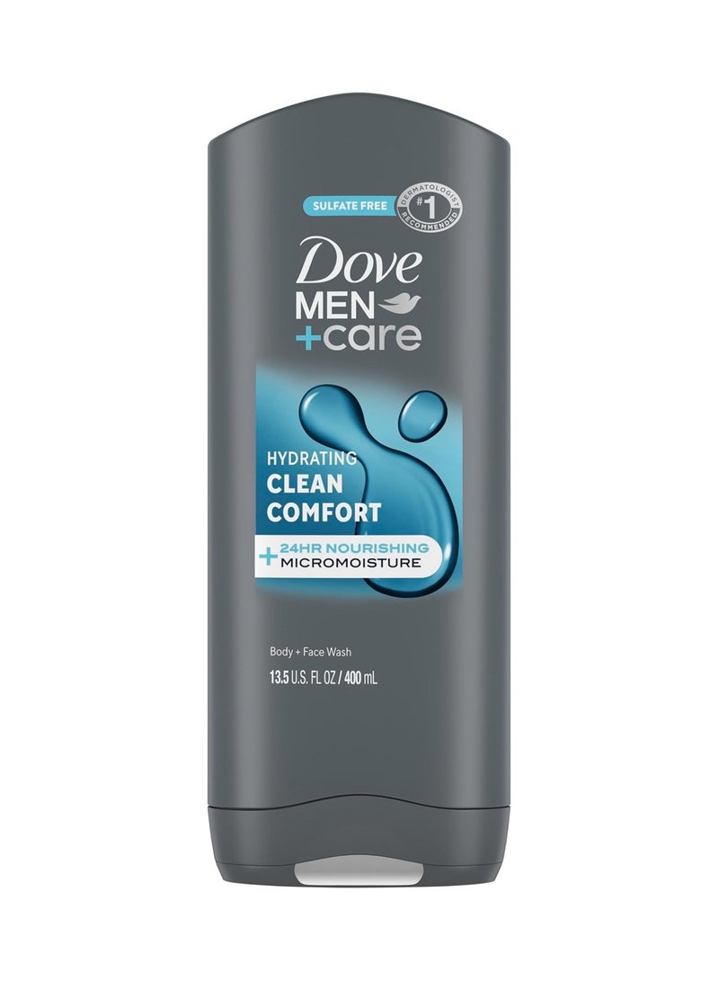 دوف غسول الجسم والوجه دوف مين+كير كلين كومفورت للرجال، 13.5 أونصة