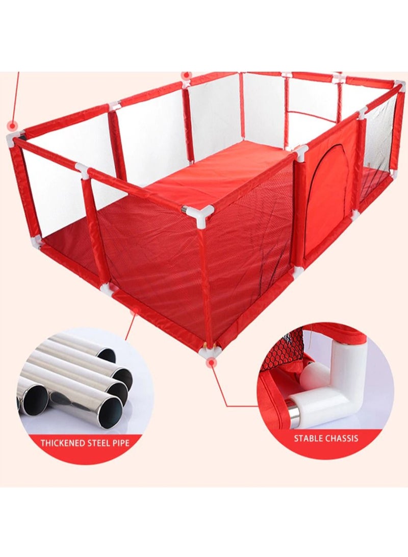 DubaiGallery Playpen Portable Large Size Kids Safety Playpen Mesh Basketball Hoop Folding Playground Safety Goods - Image 2