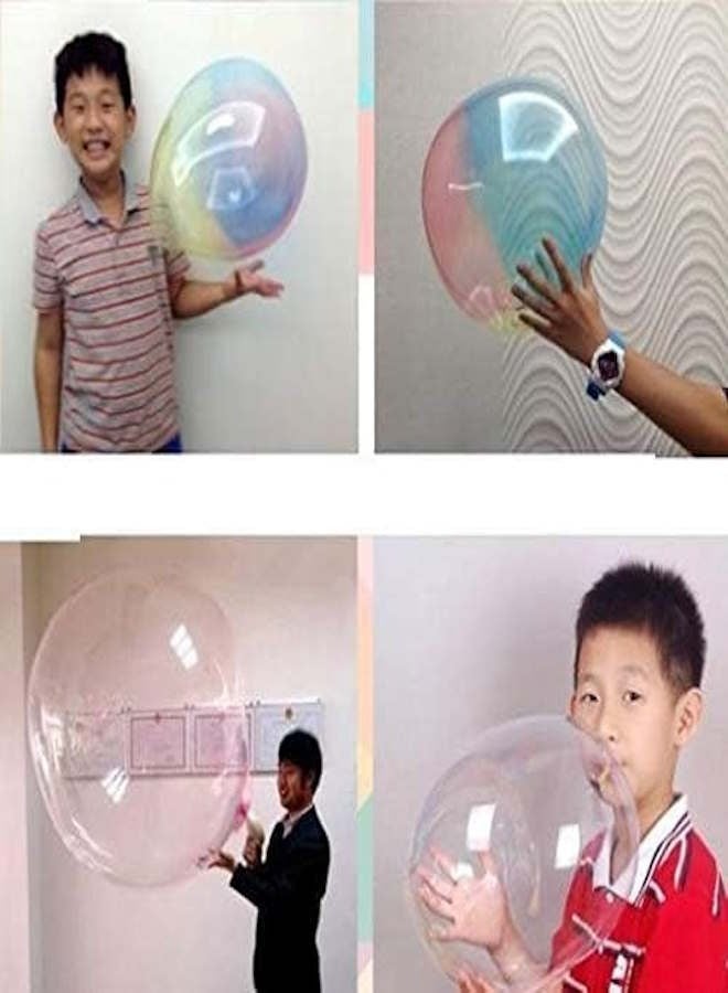 JOLLITY LLC Plastic Bubble Colored Transparent Balloon Paste Party Favors Return Gifts (12 pieces, 6 packs) - Image 2