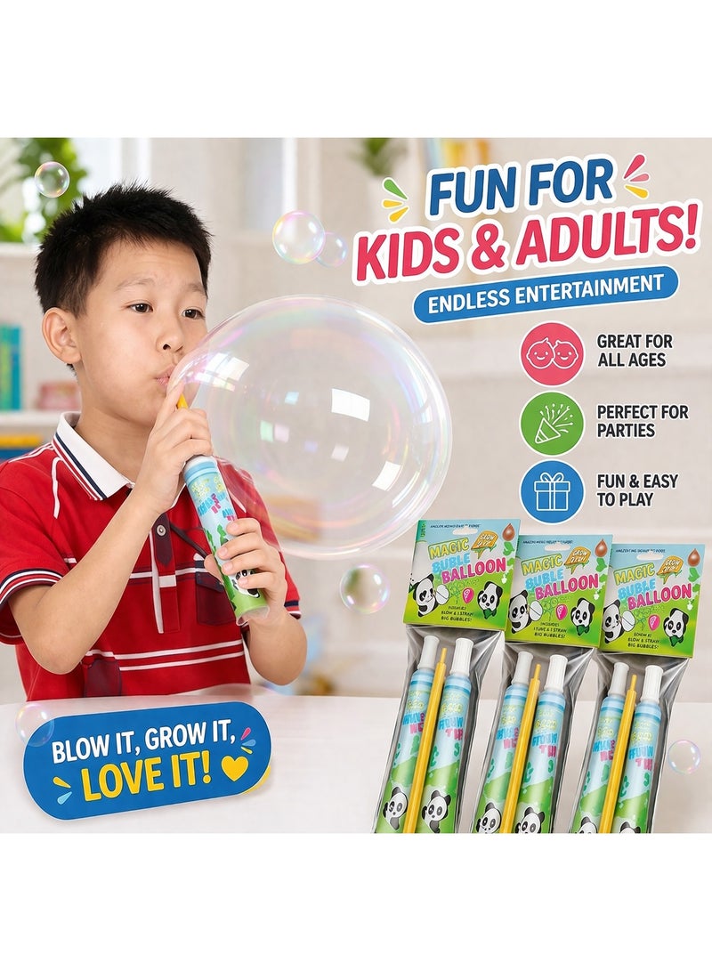 JOLLITY LLC Plastic Bubble Colored Transparent Balloon Paste Party Favors Return Gifts (12 pieces, 6 packs) - Image 3