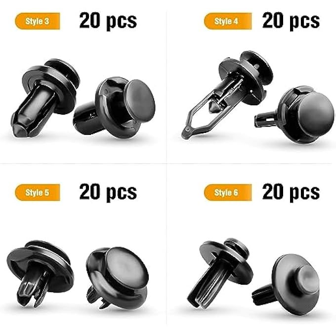 ريحني 120 قطعة تثبيت سيارة 63 مم 8 مم 9 مم 10 مم براغي توسعة استبدال الطقم مشابك دفع المسامير 1 قطعة مزيل التثبيت - Image 5