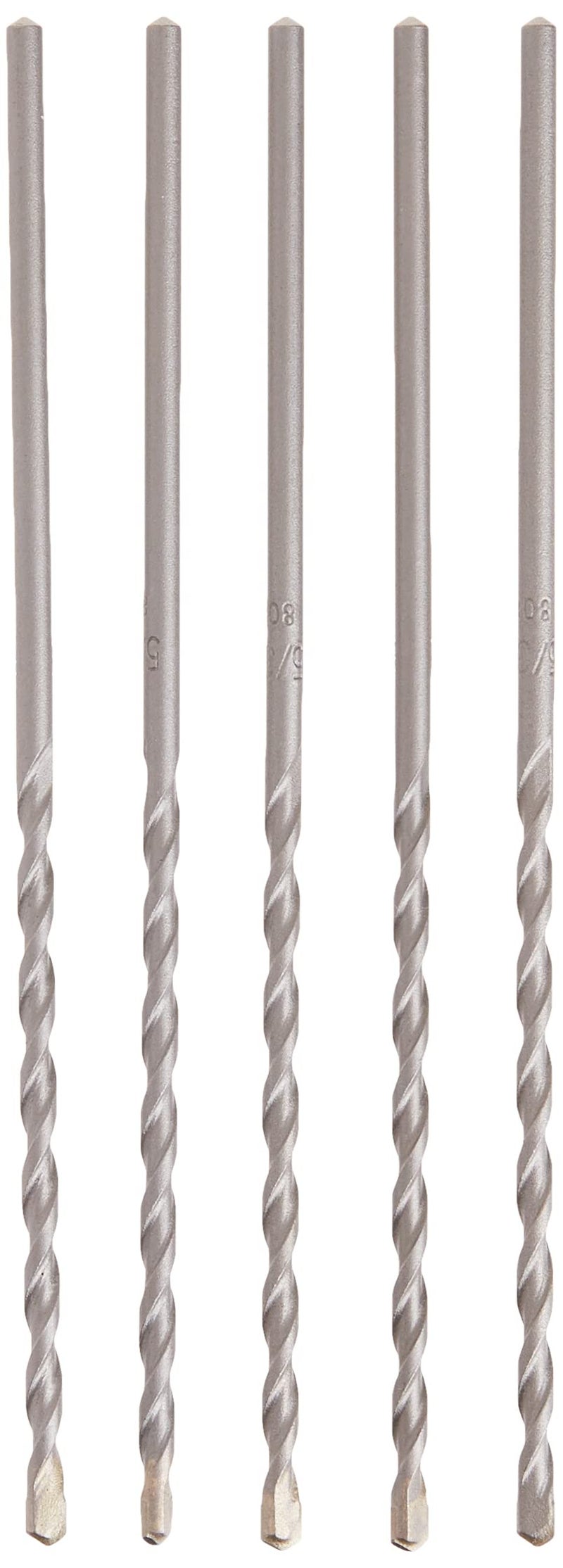 بوش مجموعة رؤوس مثقاب مطرقي دائري من بوش Lbh0025، 5 قطع، 5/32 بوصة × 6 بوصة - Image 1