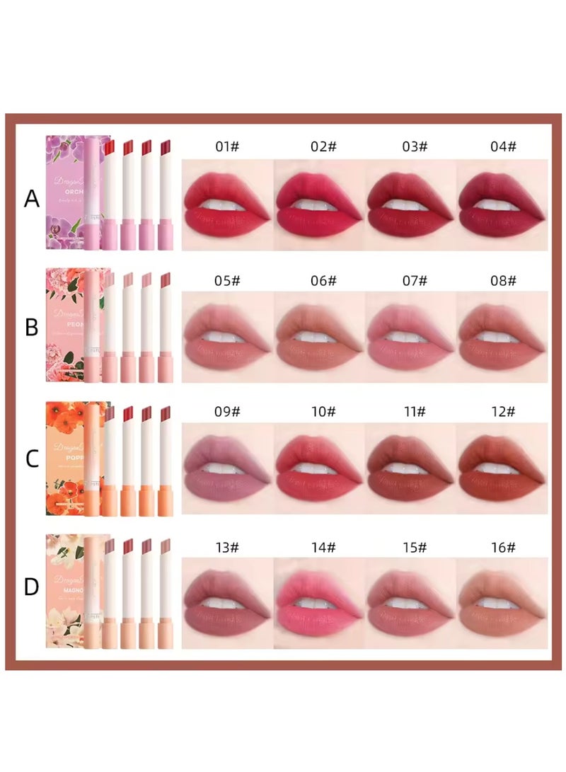 Dragon Ranee 4Pcs Matte Lipstick Set Moisture Lip Glossy Waterproof Long Lasting Lip liner Set Lipstick for Women Makeup  - Image 3
