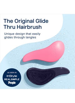 Glide Thru Detangling Brush - Detangler Brush For Natural, Curly, Straight, Wet And Dry Hair For Adults And Kids - Hair Brush For Little Girls, Toddlers, Teens - 7.5 X 3 Inches, Pink - pzsku/Z8E0166D7ABCC0DCBD031Z/45/_/1734182882/a8b4f761-f706-4841-a4b1-6baa51a1008c