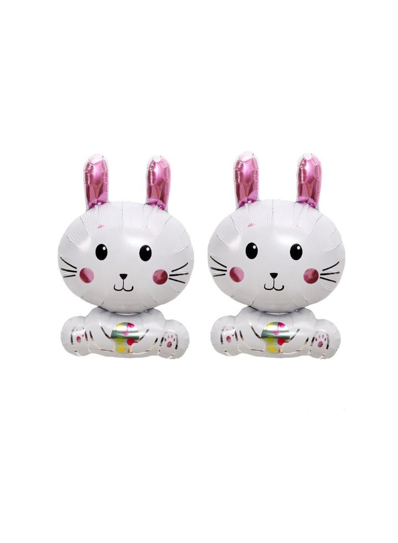 قطعتان من بالونات الأرنب الأرنب الرقيقة لتزيين أعياد الميلاد