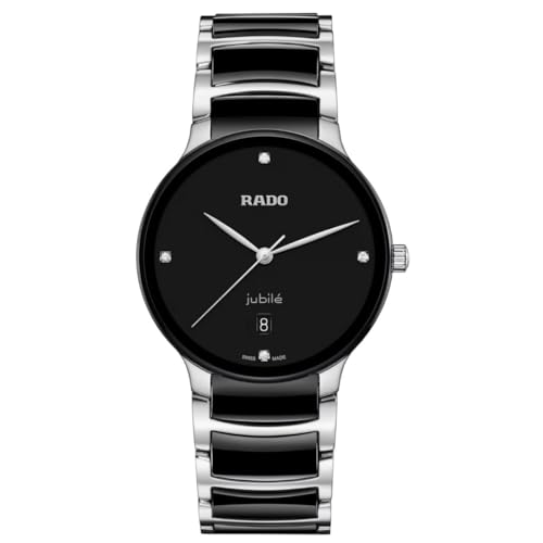 Rado Centrix Diamond with Black Dial, Date Display and Swiss Quartz Movement - Image 1